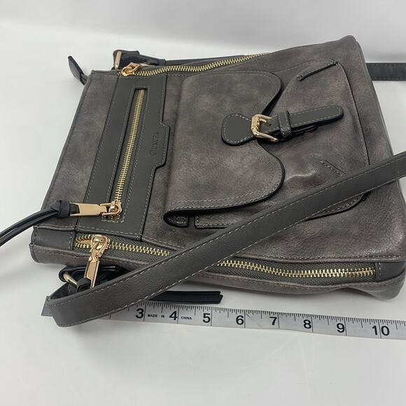 Oukupa gray adjustable strap shoulder/crossbody handbag - Picture 11 of 14